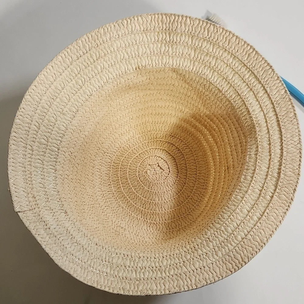 Straw Hat Natural Small Flexible Brim Bucket Sun Beach Street Wear Ladies Coasta